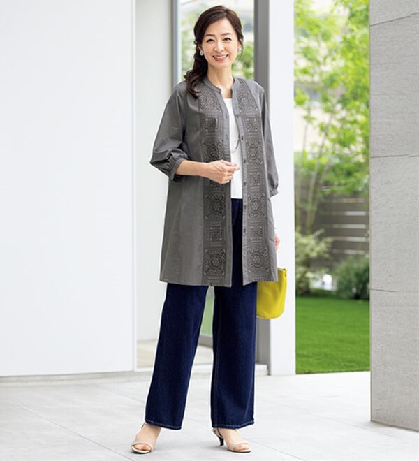 ルフラン（ルフラン）の「パネル刺しゅうのチュニックワンピ＜ラネルティ＞（チュニック）」｜詳細画像