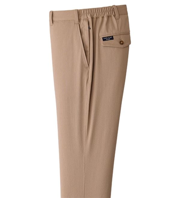 「＜コムルヴァン・オム＞新・お父さんの７得らくらくチノパンツ（メンズチノパンツ）」｜ベージュ