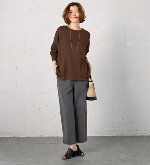 BELLUNA（ベルーナ）の「ゆったりニットプルオーバー（ニット・セーター）」｜詳細画像