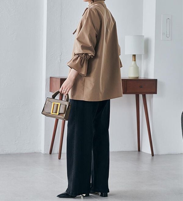 RANAN（ラナン）の「プチフリルリボン付きブラウス（ブラウス）」｜詳細画像