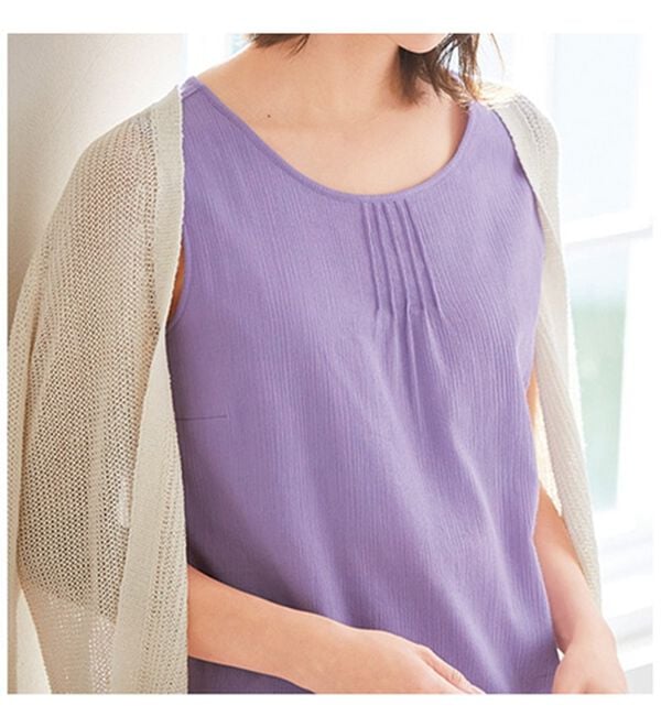 「【４色組】サラッと涼しい楊柳インナー（肌着・インナーウェア）」｜詳細画像