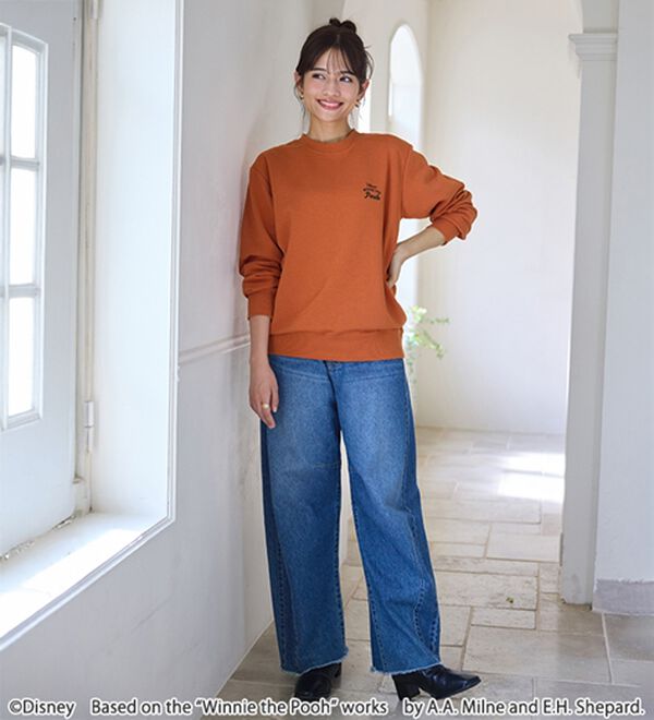 BELLUNA（ベルーナ）の「＜Ｄｉｓｎｅｙ＞【プー】バックプリント裏起毛トレーナー（トレーナー・スウェット）」｜詳細画像