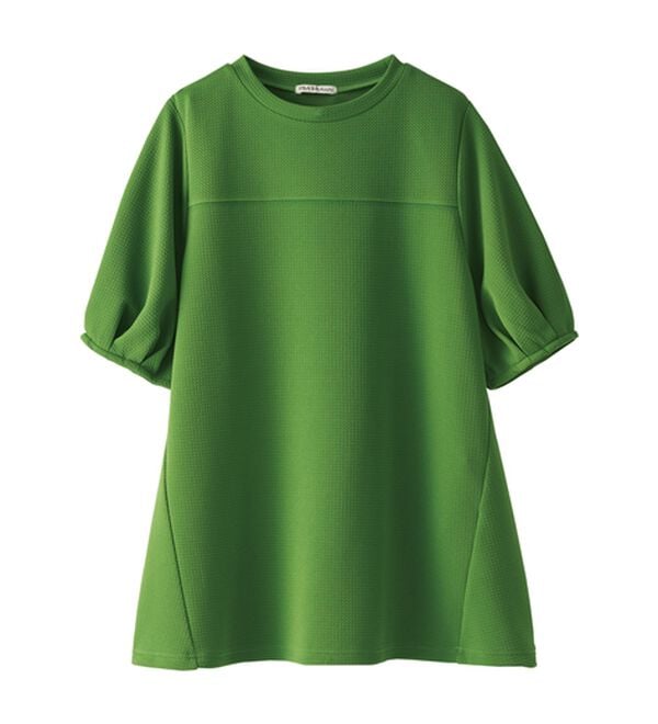 BELLUNA（ベルーナ）の「ポコポコ素材ふんわり袖チュニック（チュニック）」｜詳細画像