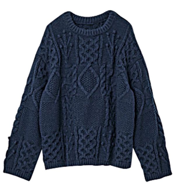 RANAN（ラナン）の「パッチワークケーブル編ニット（ニット・セーター）」｜詳細画像