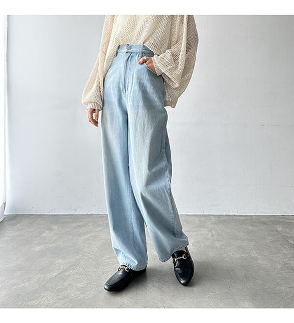 GeeRA（ジーラ）の「美脚魅せカーブデニム（フルレングスパンツ）」｜詳細画像