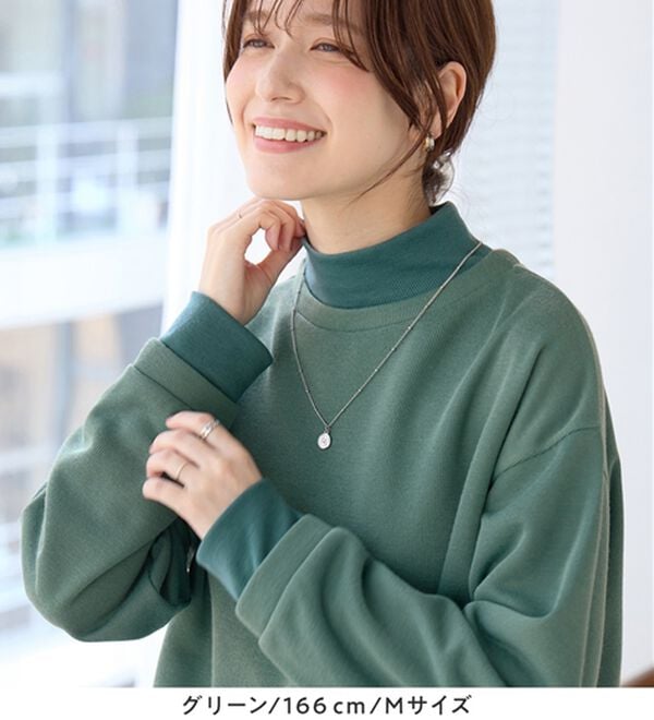 Viola e Viola（ヴィオラ エ ヴィオラ）の「あったかニットソーリブトップス（チュニック）」｜詳細画像