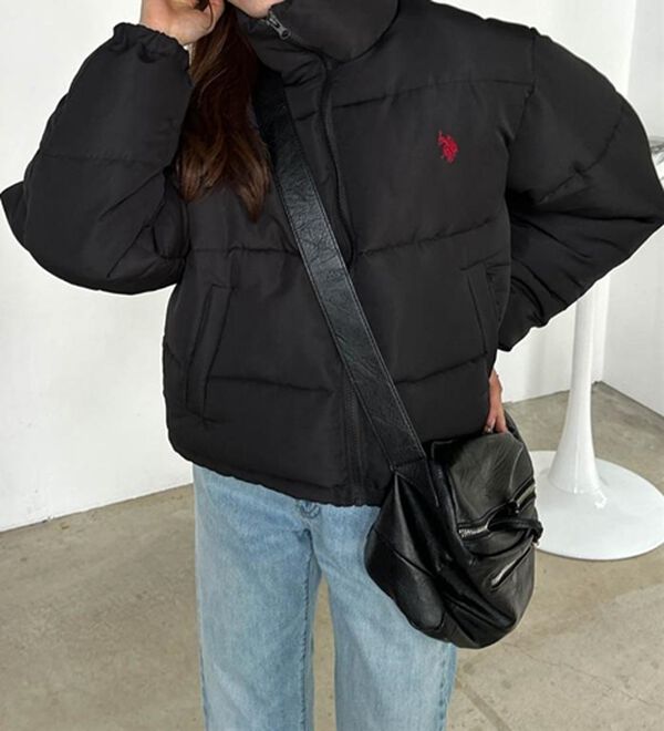 RANAN（ラナン）の「＜U.S.POLO ASSN.＞中綿ショートブルゾン（ブルゾン）」｜ブラック