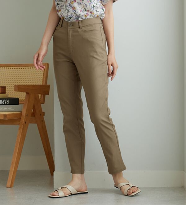 BELLUNA（ベルーナ）の「＜ベルクリーン＞抗菌防臭冷感ストレッチ美脚パンツ（フルレングスパンツ）」｜詳細画像