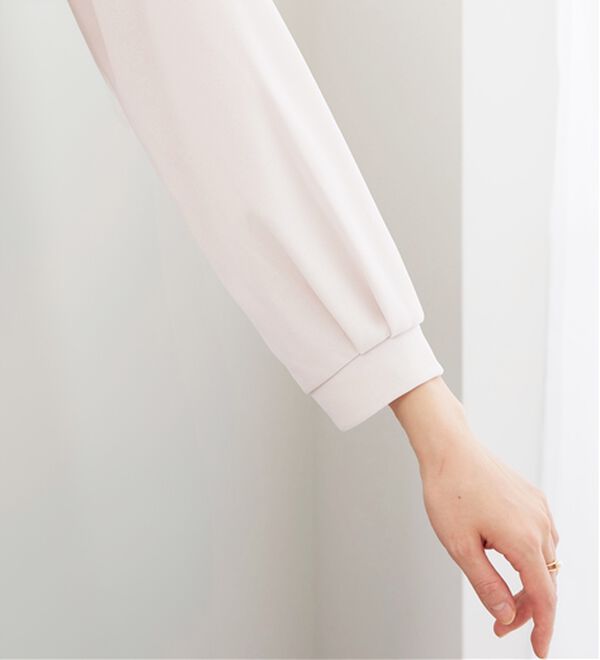 BELLUNA（ベルーナ）の「【2点セット】ジョーゼット素材ネックレス付ブラウス（ブラウス）」｜詳細画像