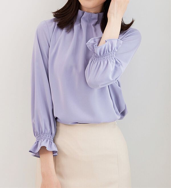 BELLUNA（ベルーナ）の「着脱楽々！タックデザインブラウス（ブラウス）」｜詳細画像