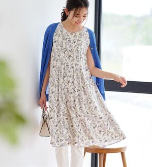 BELLUNA（ベルーナ）の「レーヨン素材ノースリーブワンピース（その他ワンピース）」｜詳細画像