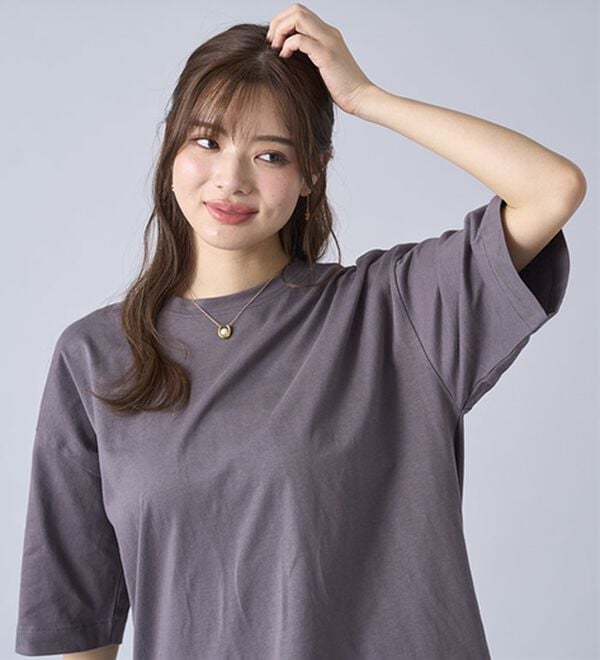 BELLUNA（ベルーナ）の「ひんやリッチコットン大人のゆったりプルオーバー（カットソー）」｜詳細画像