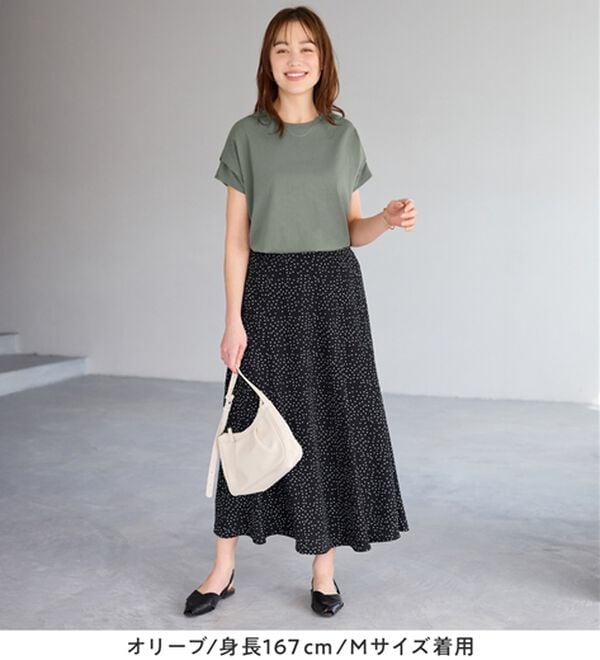 Viola e Viola（ヴィオラ エ ヴィオラ）の「脱普通！すっきり見え大人の上品Ｔシャツ（Tシャツ）」｜詳細画像