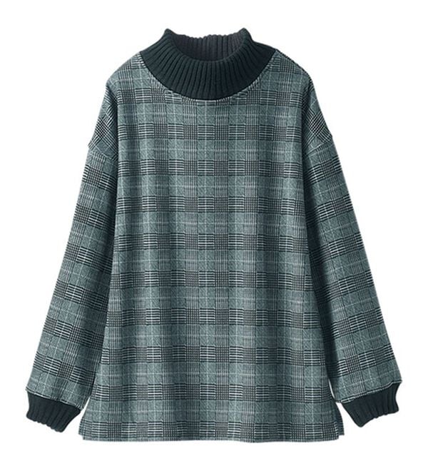 BELLUNA（ベルーナ）の「まるで着る毛布！静電防止付裏ファーニットリブトレーナー（トレーナー・スウェット）」｜詳細画像