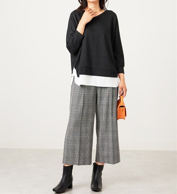 BELLUNA（ベルーナ）の「ラメ調レイヤード風プルオーバー（カットソー）」｜詳細画像