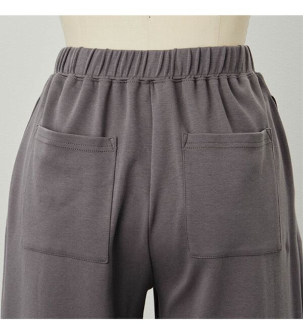 RANAN（ラナン）の「きれい見えピンタックカットソーワイドパンツ＜毛玉になりにくい＞【セットアップ対応】（ワイドパンツ・ガウチョ）」｜詳細画像