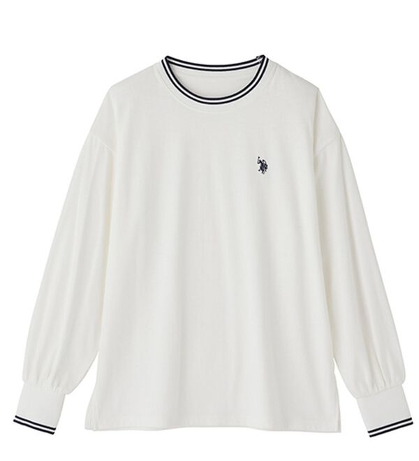 GeeRA（ジーラ）の「【Ｕ．Ｓ．　ＰＯＬＯ　ＡＳＳＮ．】配色ラインロンＴ（カットソー）」｜詳細画像