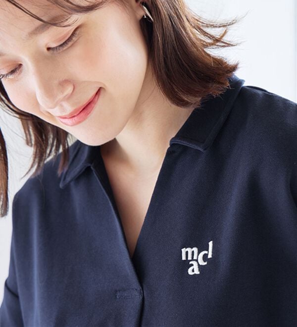 Viola e Viola（ヴィオラ エ ヴィオラ）の「【ｍａｒｉｅ　ｃｌａｉｒｅ　ＳＰＯＲＴ】スキッパーポロチュニック（チュニック）」｜詳細画像