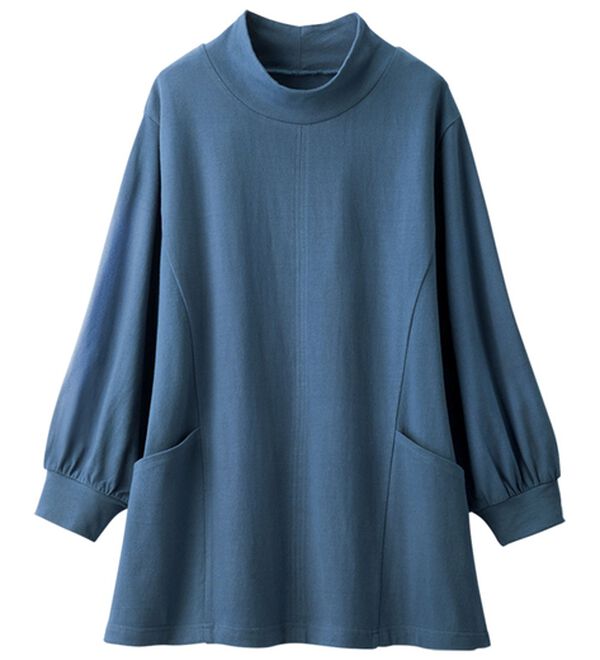 ルフラン（ルフラン）の「【３色組】綿１００％切替デザインチュニック（カットソー）」｜詳細画像