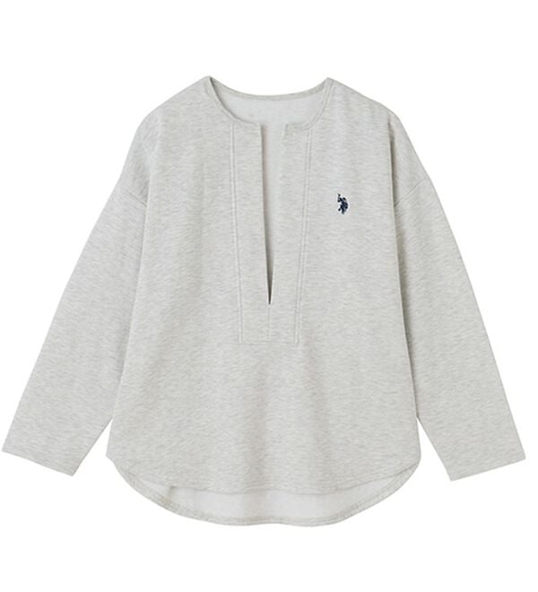 GeeRA（ジーラ）の「【Ｕ．Ｓ．ＰＯＬＯ　ＡＳＳＮ】深Ｖネックプルオーバー（トレーナー・スウェット）」｜詳細画像