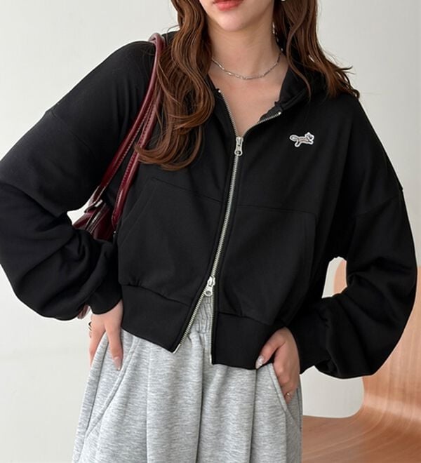 GeeRA（ジーラ）の「【ＰＥＮＮＥＹＳ】裏毛ダブルジップショートパーカー（パーカー）」｜詳細画像
