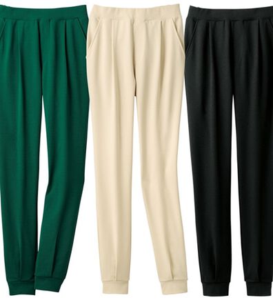 ルフラン（ルフラン）の「【３本組】ストレッチ素材ゆったりタックパンツ（フルレングスパンツ）」