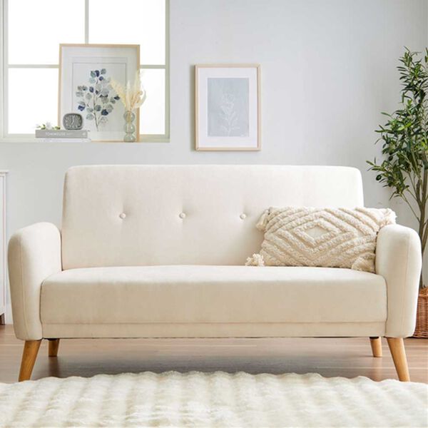 iellio（イエリオ）の「２．５人掛ワイドソファＬｉｏｒａ（ソファ）」｜アイボリー