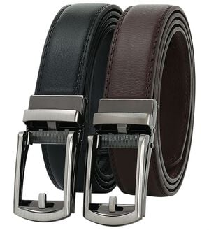 「【２色組】お父さんの無段階調整ベルト２色組（メンズベルト）」｜詳細画像