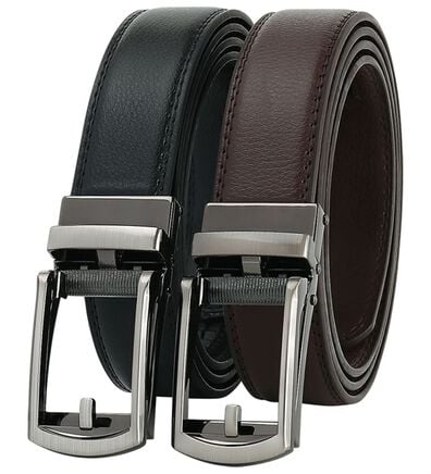 「【２色組】お父さんの無段階調整ベルト２色組（メンズベルト）」