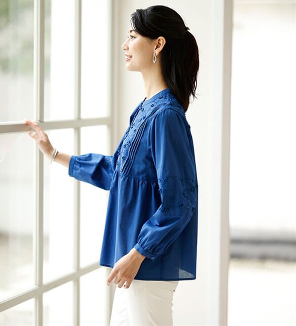 ルフラン（ルフラン）の「【２色組】２デザインのたっぷり刺しゅうブラウス（ブラウス）」｜詳細画像