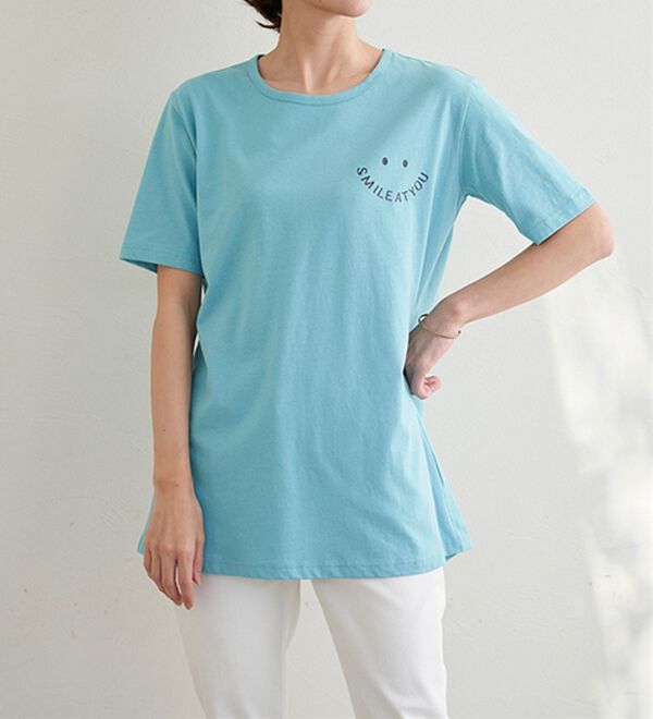 BELLUNA（ベルーナ）の「綿１００％プリントＴシャツ（Tシャツ）」｜詳細画像