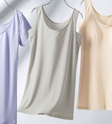 LAVIENNE（ラヴィエンヌ）の「＜さらりラボ＞サラッと涼しい綿混タンク（肌着・インナーウェア）」