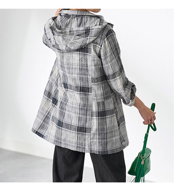 BELLUNA（ベルーナ）の「シャーリングドビー素材日差し対策パーカー（パーカー）」｜詳細画像