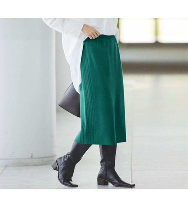 RANAN（ラナン）の「＜４つの機能付＞ニットタイトスカート（ロングスカート）」｜詳細画像