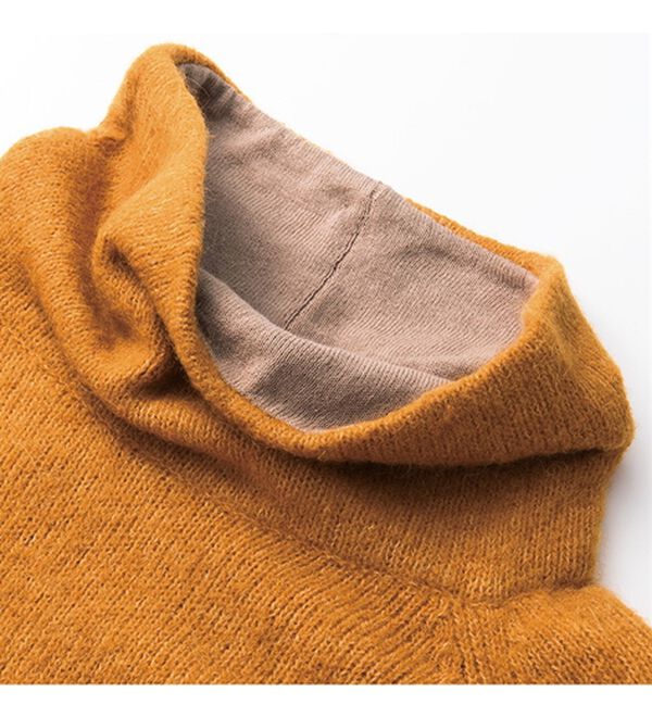 VINNO（ヴィノ）の「贅沢リッチ・ベビーアルパカ入ニット（ニット・セーター）」｜詳細画像