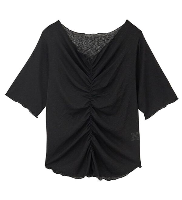 GeeRA（ジーラ）の「Ｖネックシャーリングカットソー（カットソー）」｜詳細画像