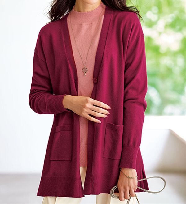 BELLUNA（ベルーナ）の「配色が楽しい！ニットカーデアンサンブル（アンサンブル）」｜詳細画像