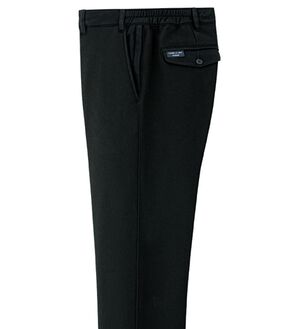 「＜コムルヴァン・オム＞お父さんの裏シャギー７得パンツ（メンズフルレングスパンツ）」｜ブラック