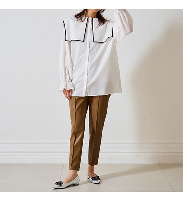 RANAN（ラナン）の「衿付きブラウス（ブラウス）」｜詳細画像