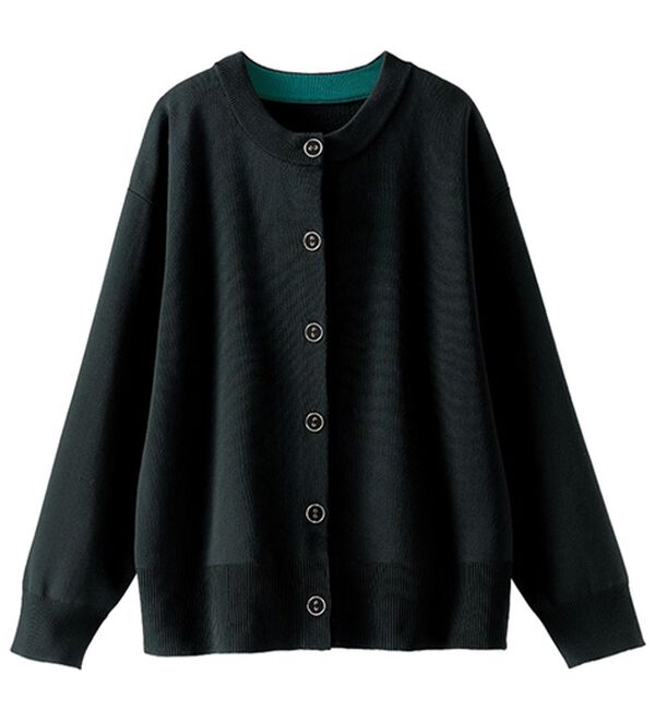 BELLUNA（ベルーナ）の「《快適Ｌａｂ．》洗える！軽い！配色使いニットカーディガン（ニットカーディガン）」｜詳細画像