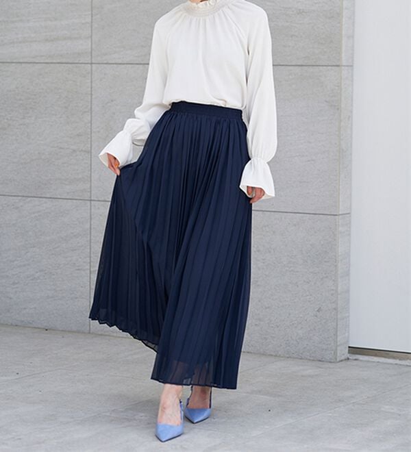 RANAN（ラナン）の「シャーリングハイネックキャンディーブラウス（ブラウス）」｜詳細画像