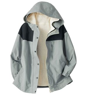 BELLUNA（ベルーナ）の「ボアベスト付配色ブルゾン（ハーフコート）」｜詳細画像