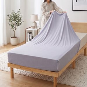 iellio（イエリオ）の「タオル地綿１００％フィットシーツ＜ベッドシーツ・敷布団カバー・ボックスシーツ・のびのび・ぴったり＞（敷布団カバー・シーツ）」｜詳細画像