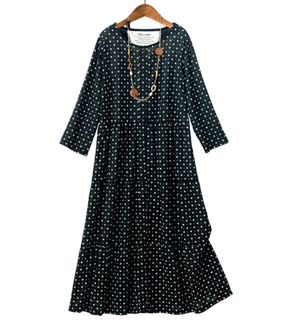 ルフラン（ルフラン）の「【３色組】ひやとろティアードワンピース（カットソーワンピース）」｜詳細画像
