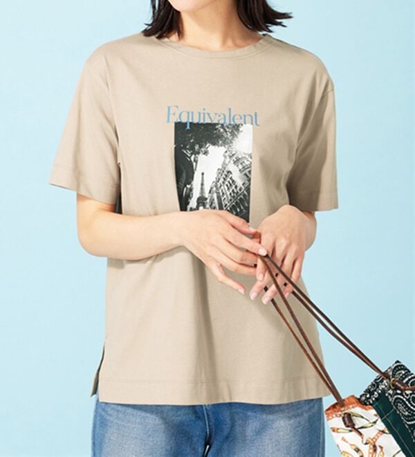 BELLUNA（ベルーナ）の「ヒンヤリ！綿１００％大人フォトプリントＴシャツ（Tシャツ）」｜詳細画像