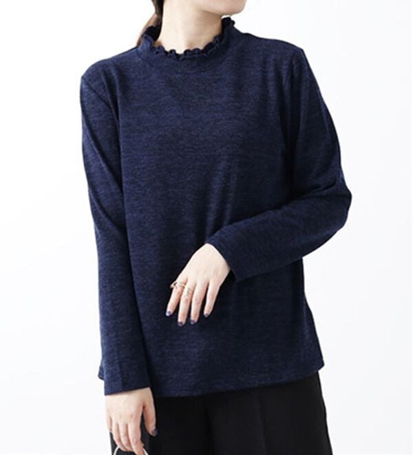 BELLUNA（ベルーナ）の「裏起毛素材タックデザインアンサンブル（アンサンブル）」｜詳細画像