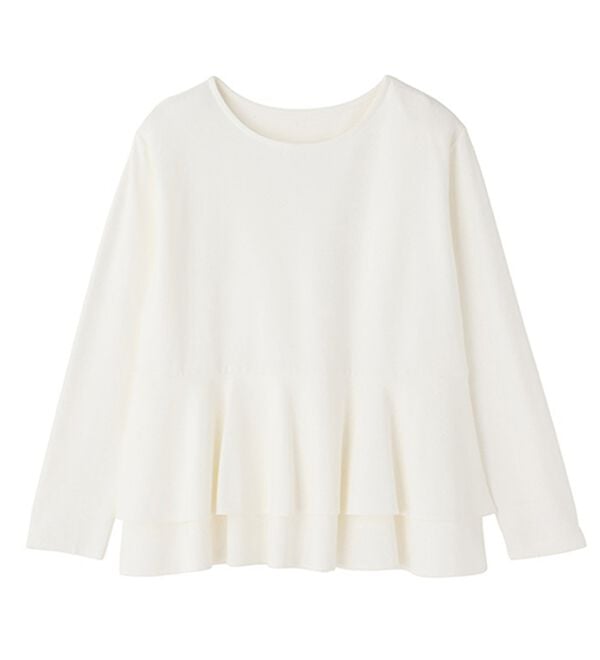 GeeRA（ジーラ）の「きれいめポンチペプラムティアードカットソー（カットソー）」｜詳細画像