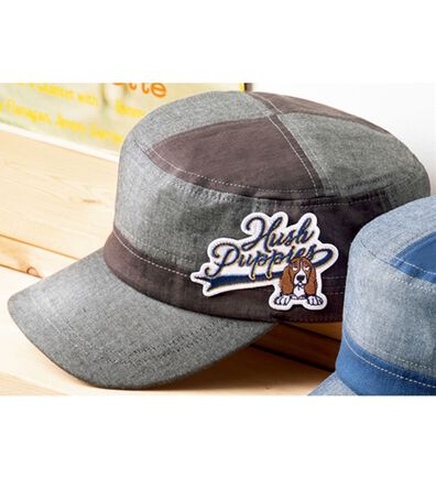 「＜ハッシュパピー＞切替デザインワークキャップ（メンズ帽子）」