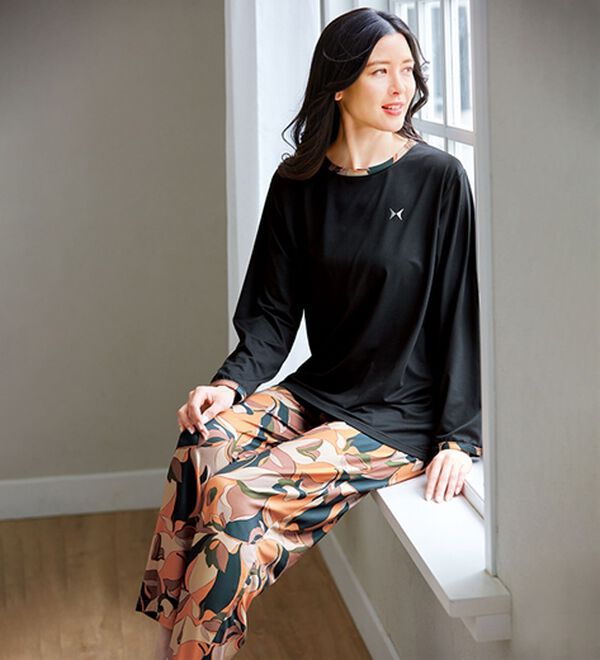 「＜ＨＡＮＡＥ　ＭＯＲＩ＞華やかトラベルパジャマ（パジャマ・ルームウェア）」｜詳細画像