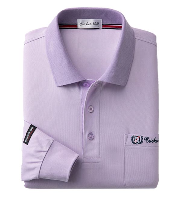 「≪ＴＶ限定★≫ＥＶＥＲＹＤＡＹ長袖ブランドポロシャツ（メンズポロシャツ）」｜パープル